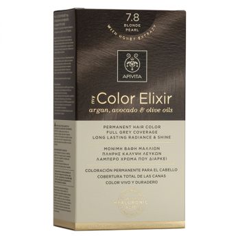 Apivita My Color Elixir Μόνιμη Φυσική Βαφή N7,8 Ξανθό περλέ 50&75ml