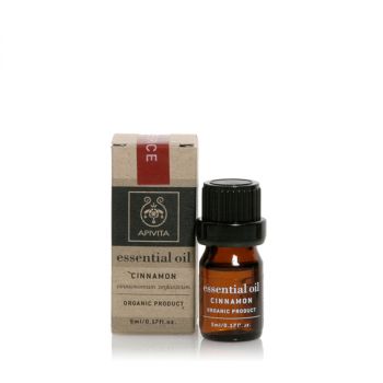 Apivita Αιθέριο Έλαιο Κανέλλας Essential Oil Cinnamon 5ml