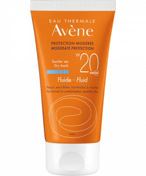 Avene Solaire Fluide Dry Touch SPF20+ Αντηλιακή Λεπτόρευστη Κρέμα Προσώπου για Κανονικό Μεικτό & Λιπαρό Δέρμα 50ml