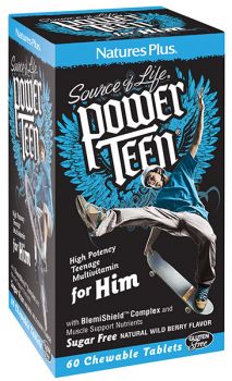 Nature's Plus Power Teen For Him 60 chewable