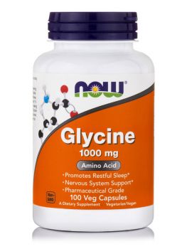 Now Foods Glycine 1000mg 100caps