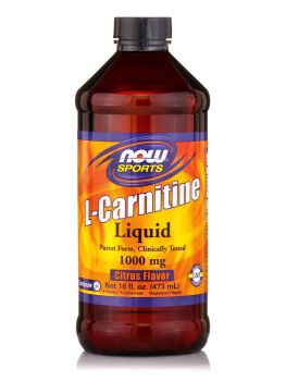 Now Foods L-Carnitine Liquid 1000mg Citrus 16oz