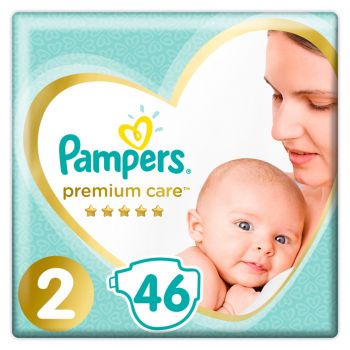 Pampers Premium Care Μέγεθος 2 (4-8 kg) 46 πάνες