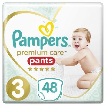 Pampers Premium Pants Μέγεθος 3 (6-11 kg) 48 πάνες