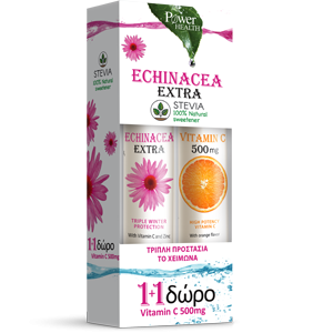 Power Health Echinacea Extra 24s Aναβράζον + Vitamin C 500mg 20s Αναβράζον