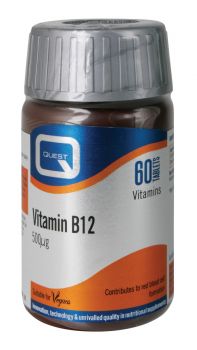 Quest Vitamin B12 500mcg 60tabs