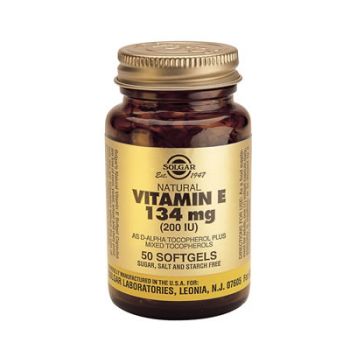 Solgar Vitamin E Natural 200 IU softgels 50s