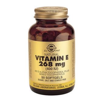 Solgar Vitamin E Natural 400 IU softgels 50s