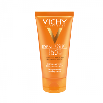 Vichy Ideal Soleil Velvety Cream SPF50+ Αντηλιακή Κρέμα για Βελούδινη Επιδερμίδα SPF 50+ 50ml